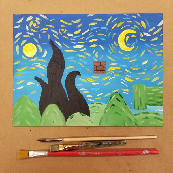 Starry Night in Marioland